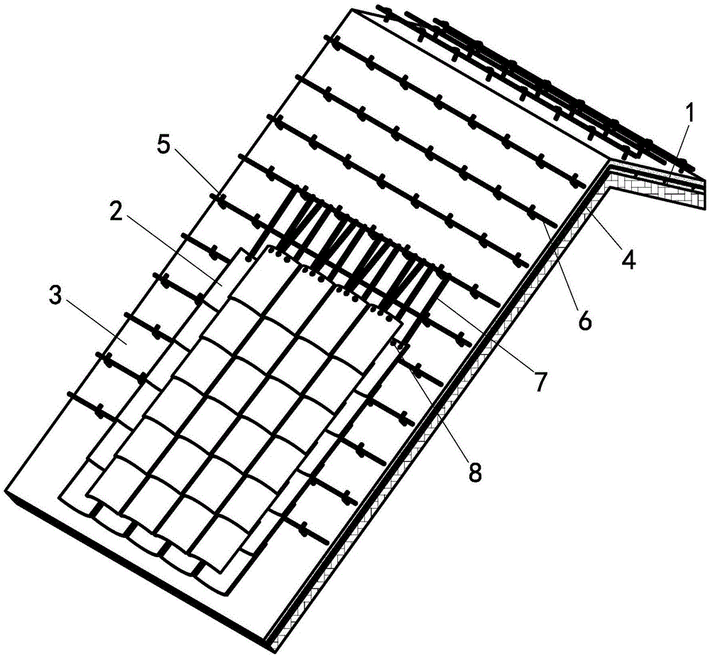 一种大坡度屋面瓦片的固定结构的制作方法