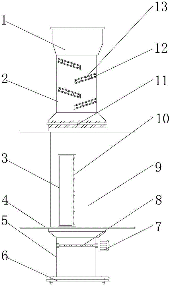 一种石英砂用制造玻璃的计量器的制作方法