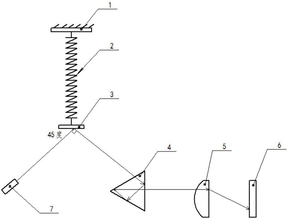 一种零长弹簧自由振动周期的测量系统及方法与流程