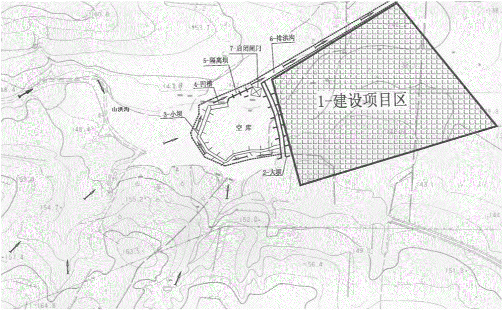 一种建设项目防排洪设小水库留空库容削峰调洪系统及方法与流程