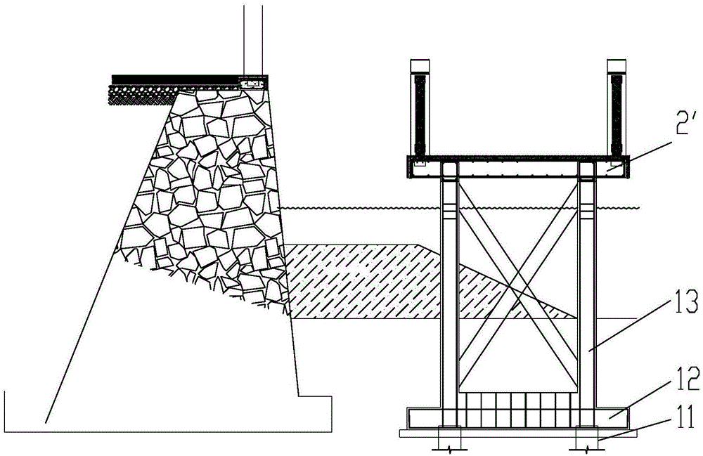 水上栈道结构的施工方法与流程