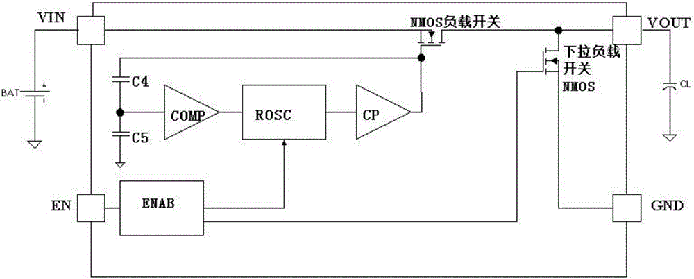 一种连接在输入源极电压和输出负载之间的开关电路的制作方法