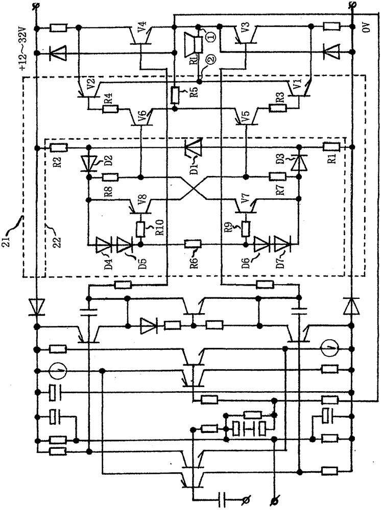 换导式全桥功率放大电路的制作方法