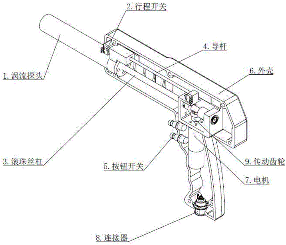 一种管板半自动涡流检测扫查系统的制作方法