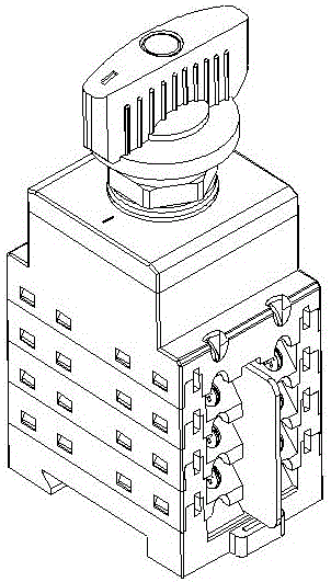 一种两段位手动转换开关电器的制作方法