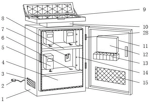 一种户外收放式光伏配电箱的制作方法