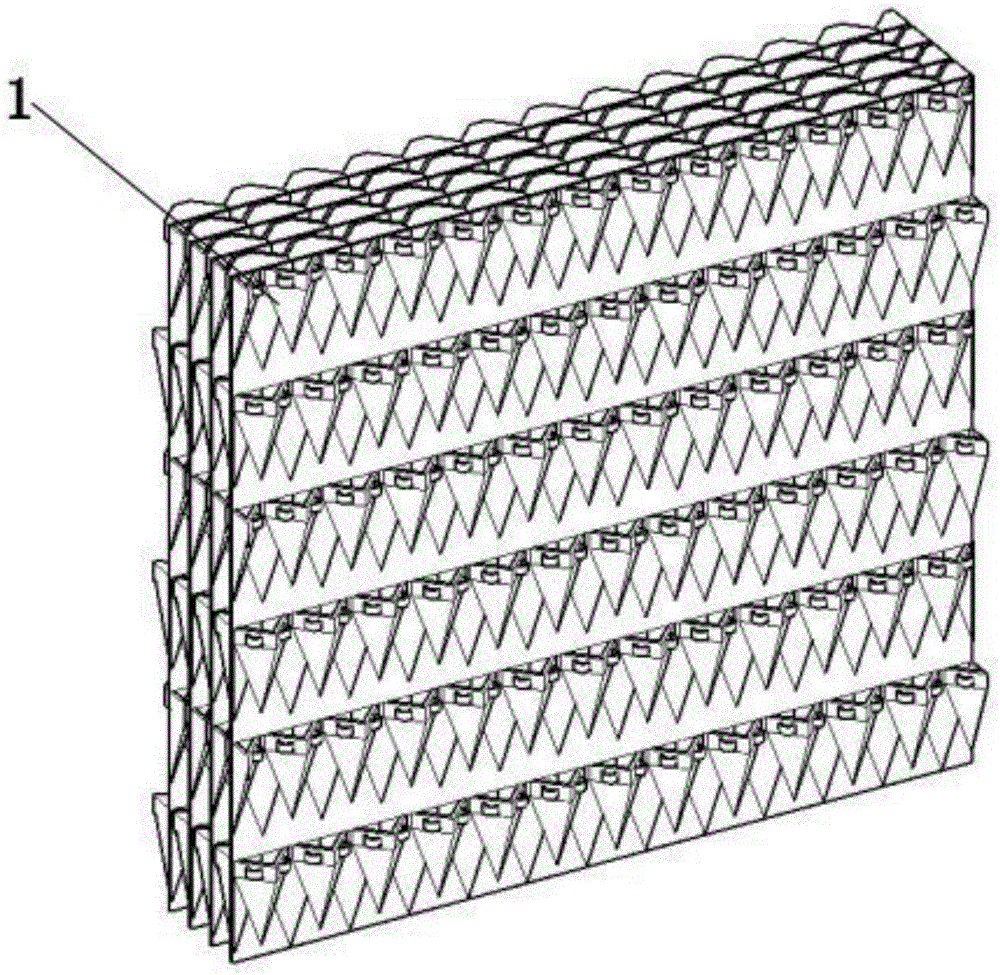一种片状聚气式冷却塔填料的制作方法