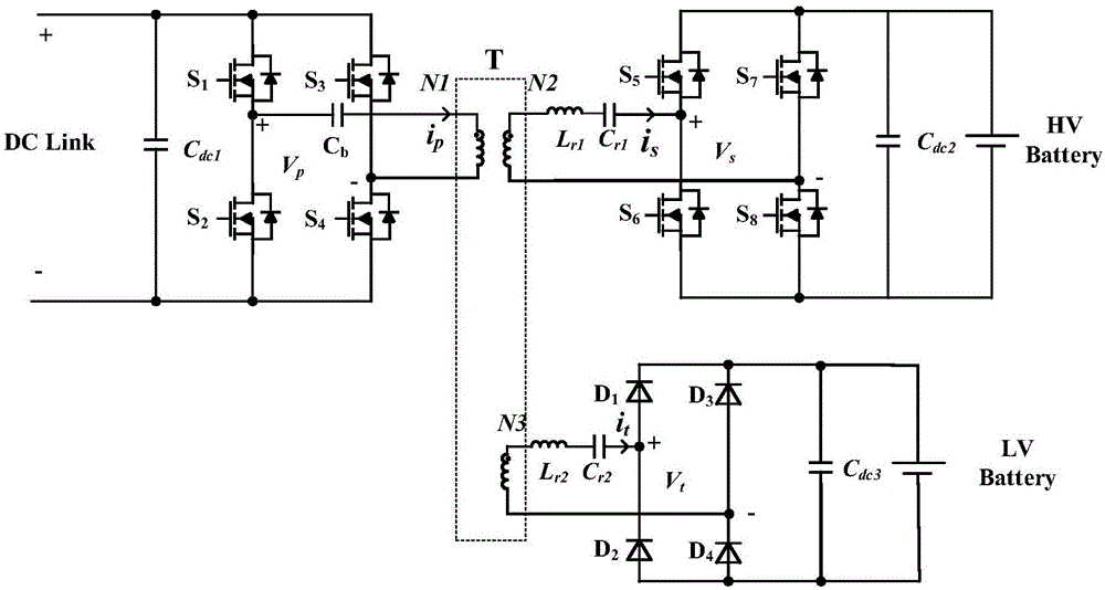 一种隔离型三端口DC-DC变换器的制作方法