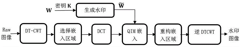 用于RAW格式图像的CWT-QIM数字盲水印算法的制作方法