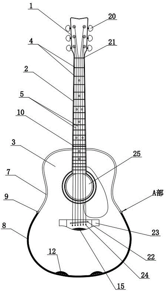 可折叠吉他的制作方法
