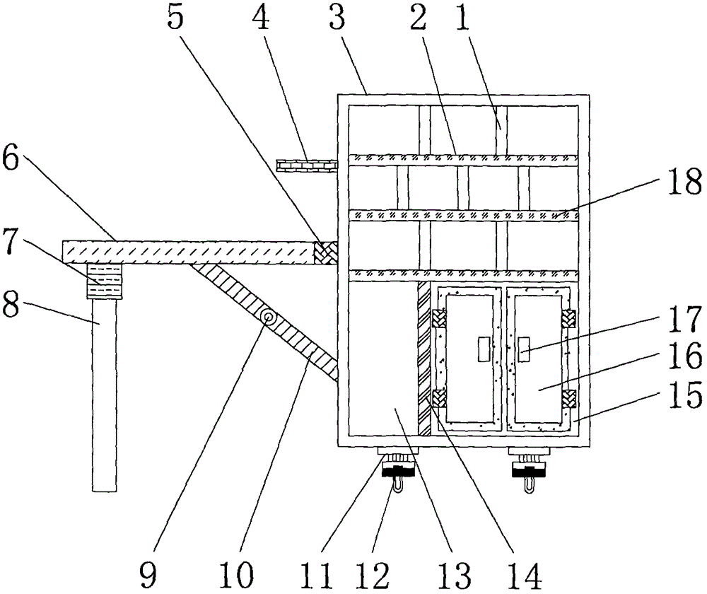 一种居家用可折叠多功能书柜的制作方法