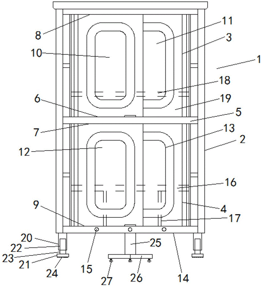 一种复合金属结构节能立柜的制作方法