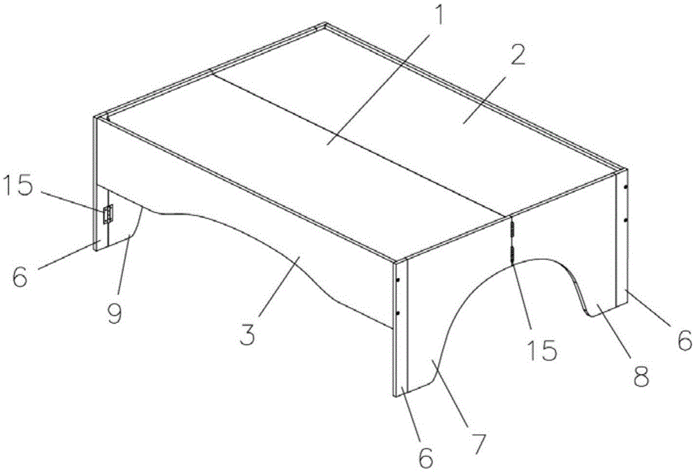 一种新型折叠展示桌的制作方法