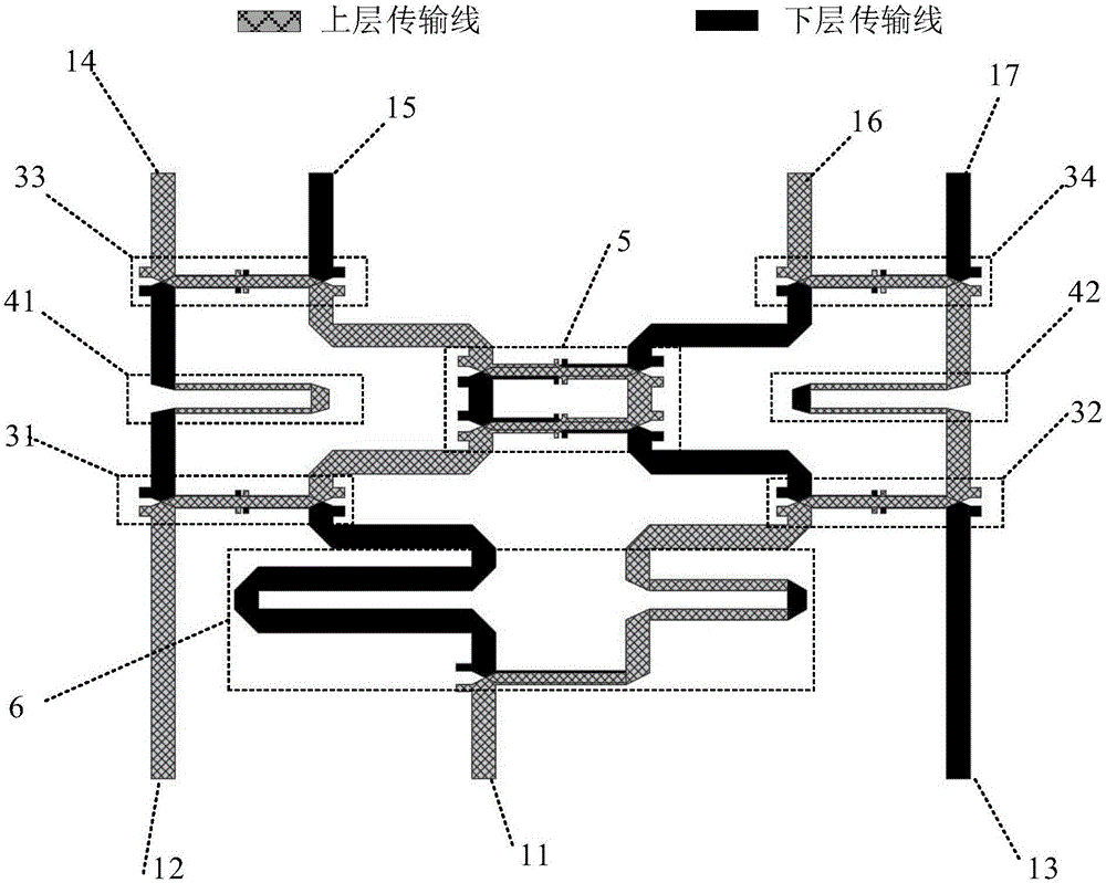 一种宽带的3×4巴特勒矩阵馈电网络的制作方法