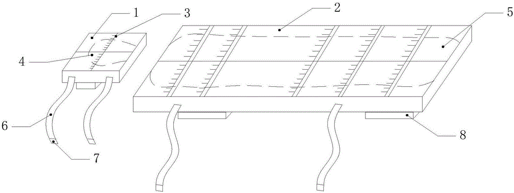一种带检查刻度的定位垫的制作方法