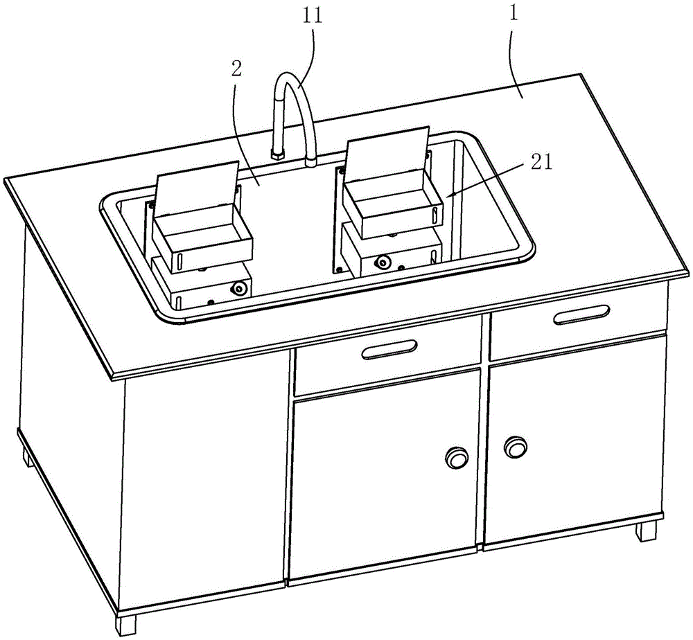 一种实验台用水槽的制作方法