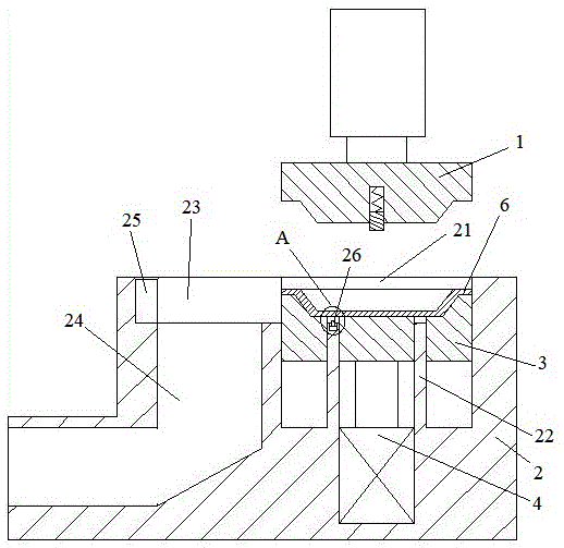 滤清器连续成型机下料机构的制作方法