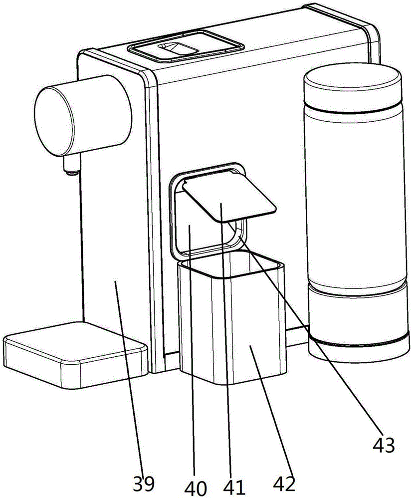 一种胶囊咖啡机侧掉包结构及胶囊咖啡机的制作方法