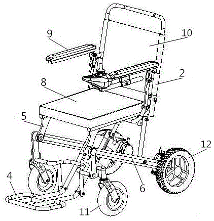 一种全折叠轮椅的制作方法