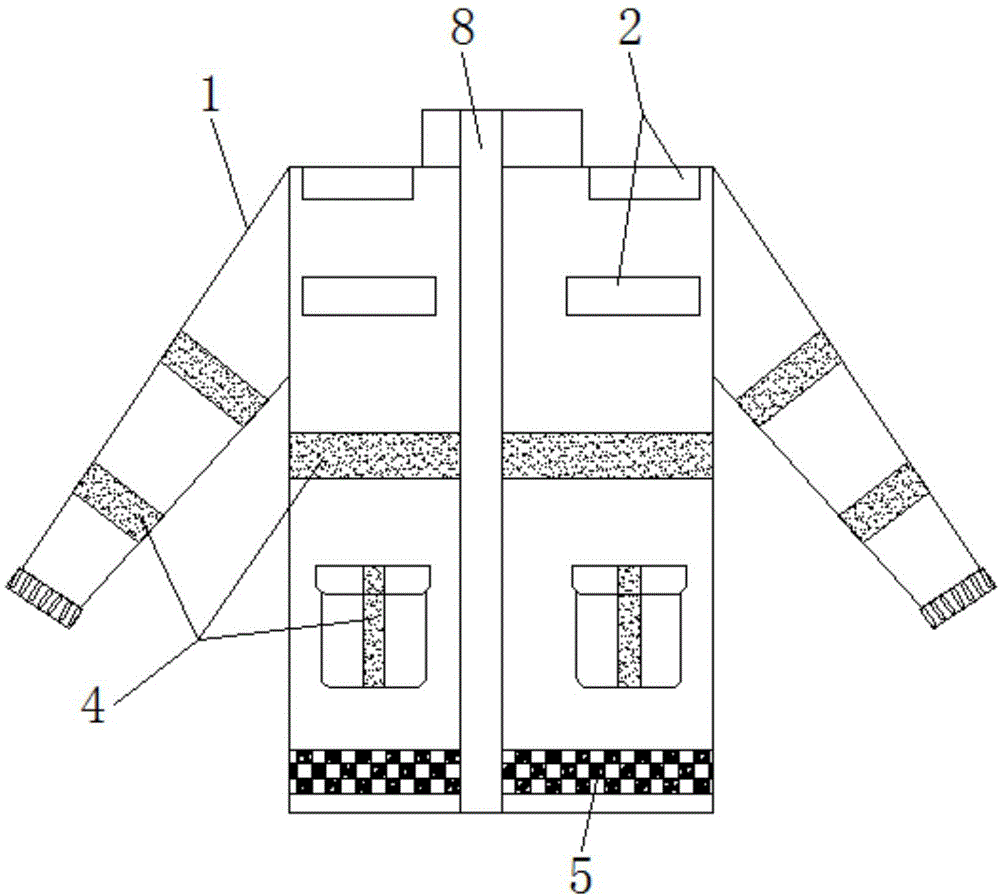 一种防雨透气的反光服的制作方法