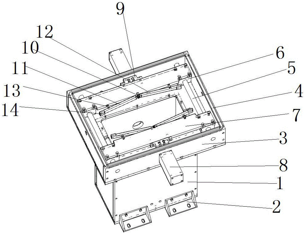 一种夹袋气缸外置的大米抽真空包装箱的制作方法