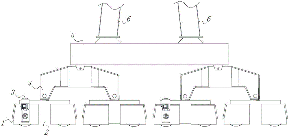 一种龙门式起重机的防啃轨行走装置的制作方法