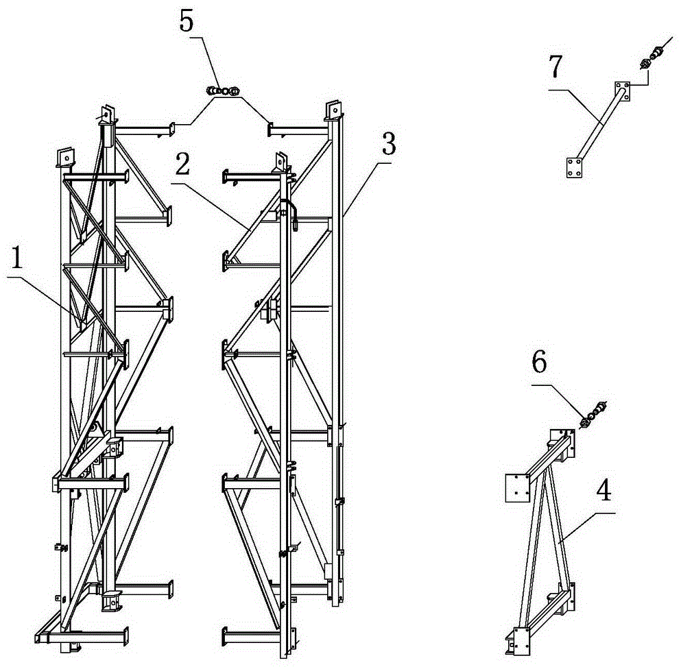 塔机可拆式套架的制作方法