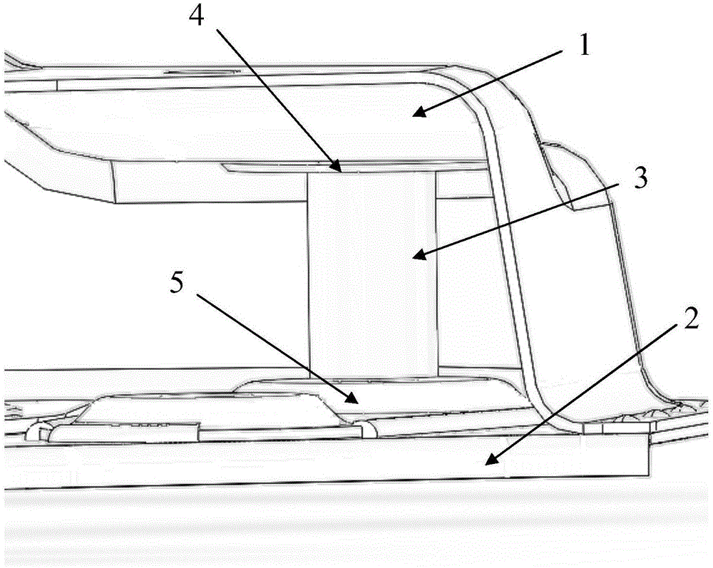 副车架支撑管固定结构的制作方法