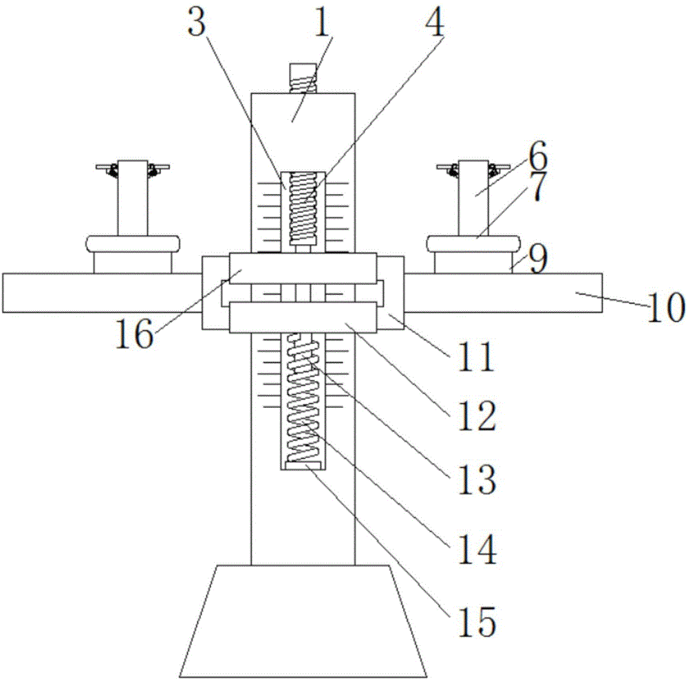 DTY加弹机的多级可调式挂丝杆的制作方法