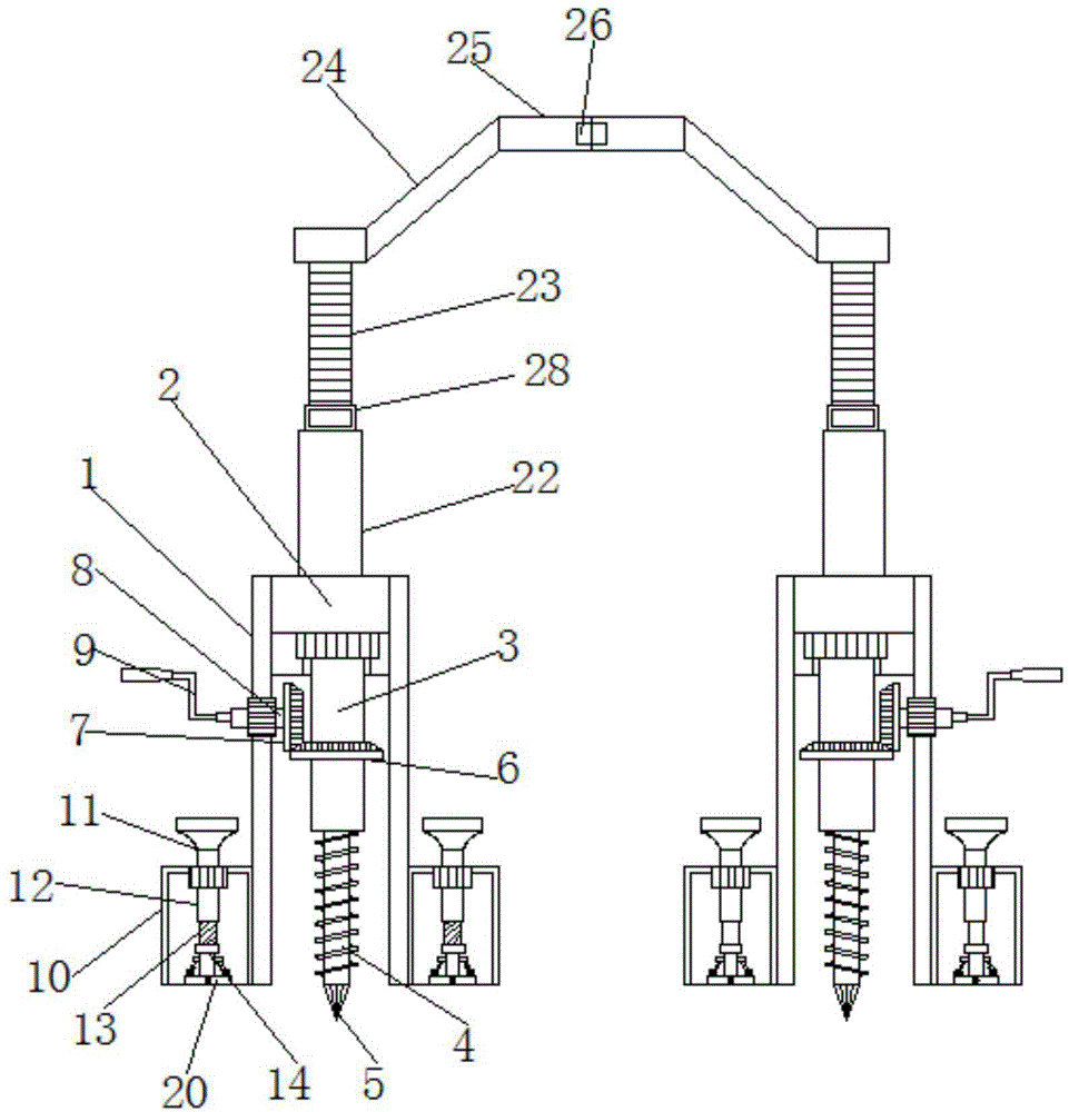 一种林业苗木移栽固定架的制作方法