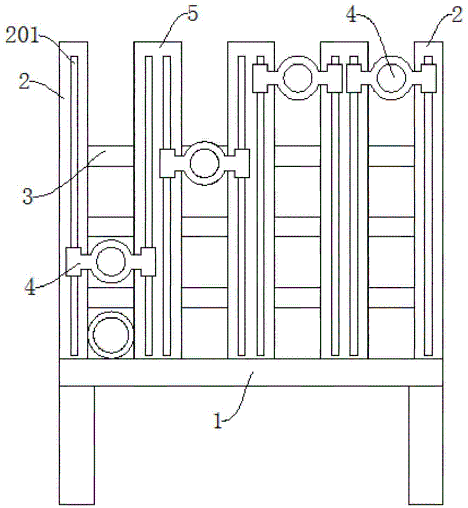 一种钢结构焊接用管材堆放架的制作方法