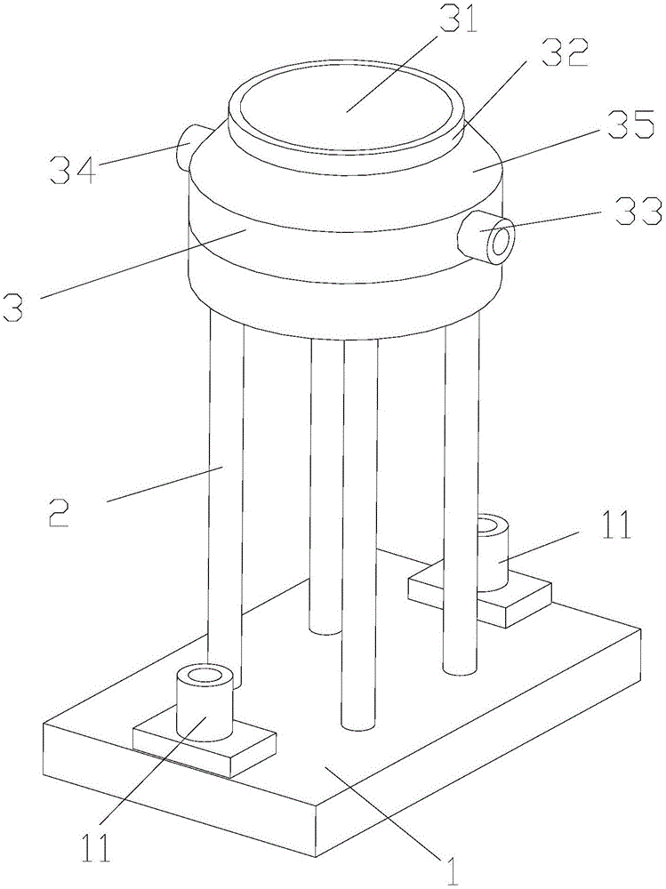 一种塑胶储液桶超声波熔焊机的安装治具的制作方法
