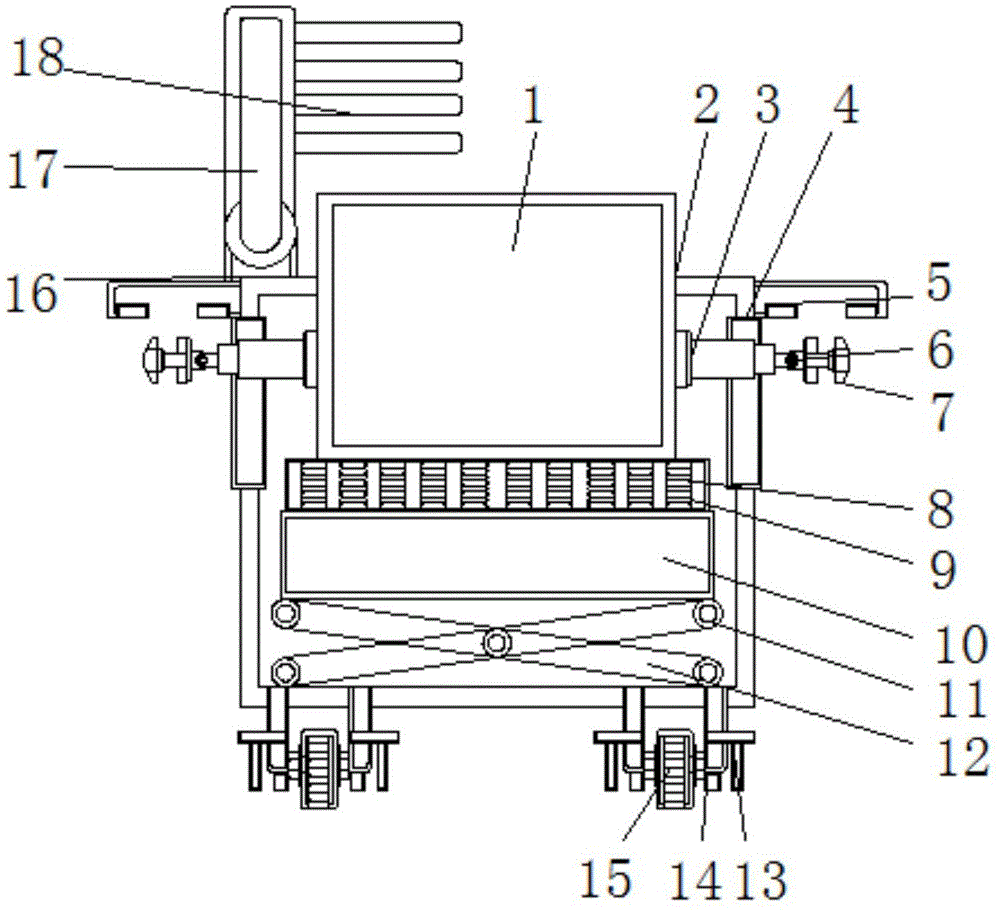 一种电子元器件运输用防碰撞的减震运输盒的制作方法