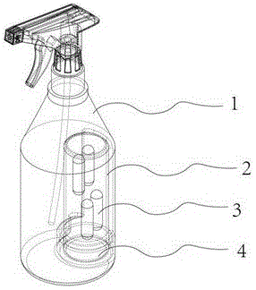 可储藏水溶膜包装的高浓缩母液补充胶囊的喷洒装置的制作方法