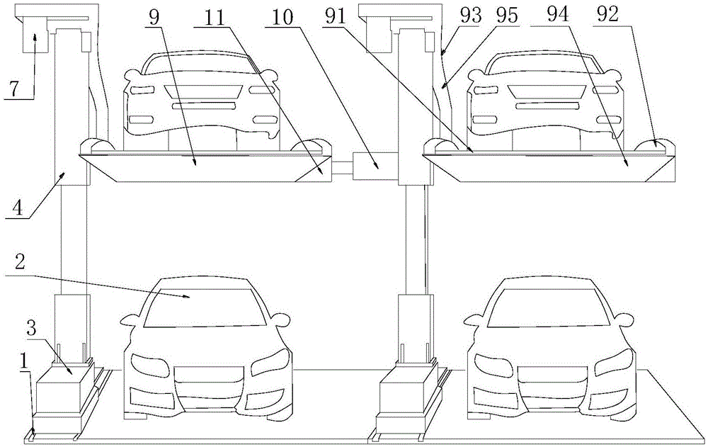 一种机械式立体停车场的制作方法
