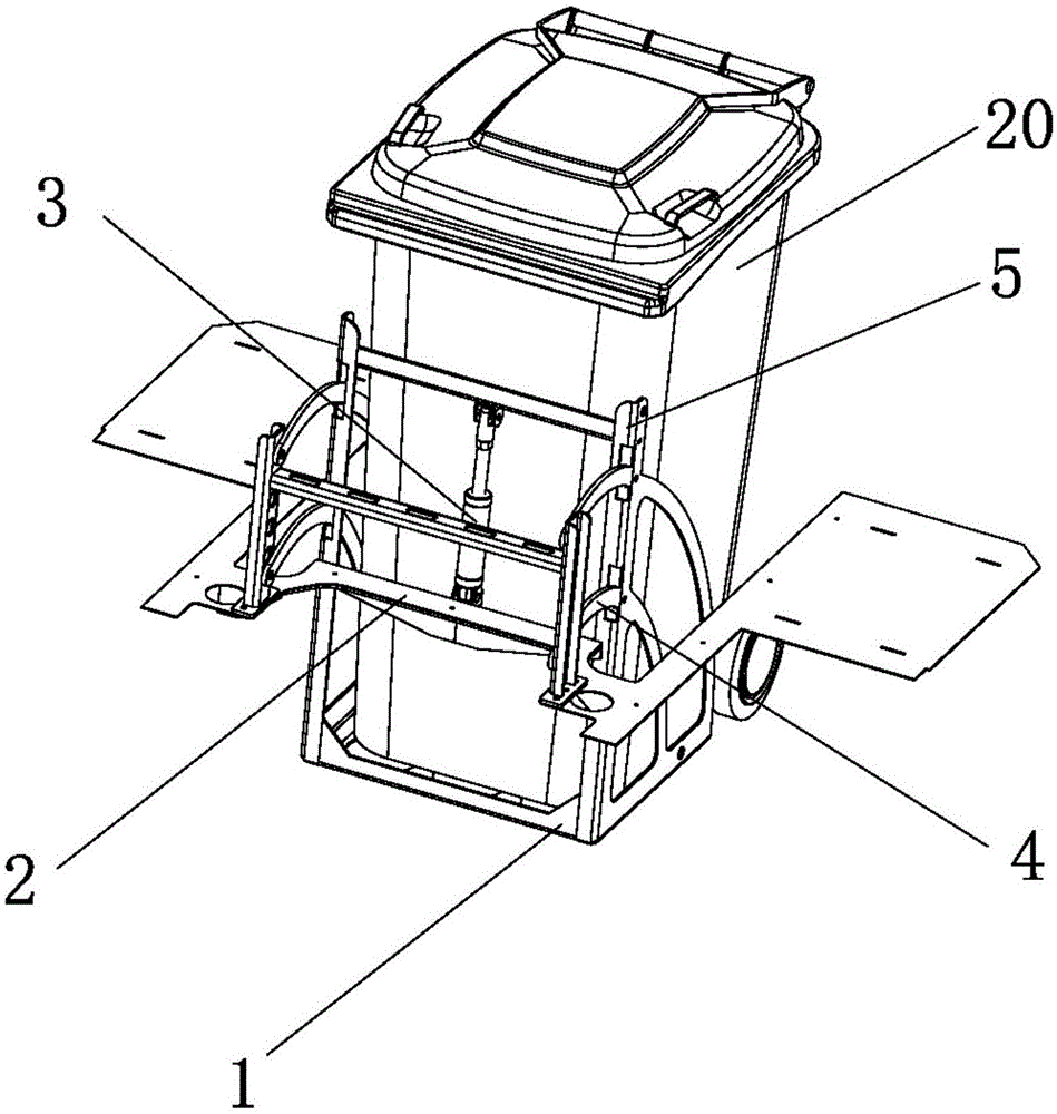 一种垃圾桶升降装置的制作方法