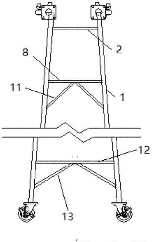 隧道缺陷整治用移动式作业台架的制作方法