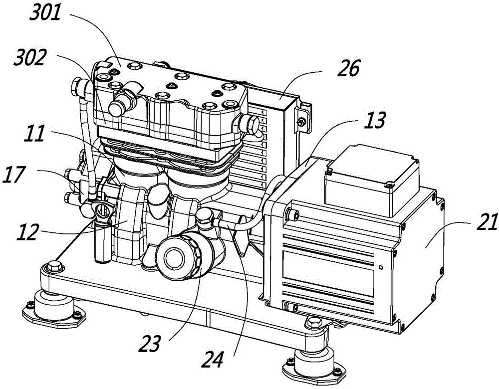 一种电动空气压缩机的机体和电动空气压缩机的制作方法