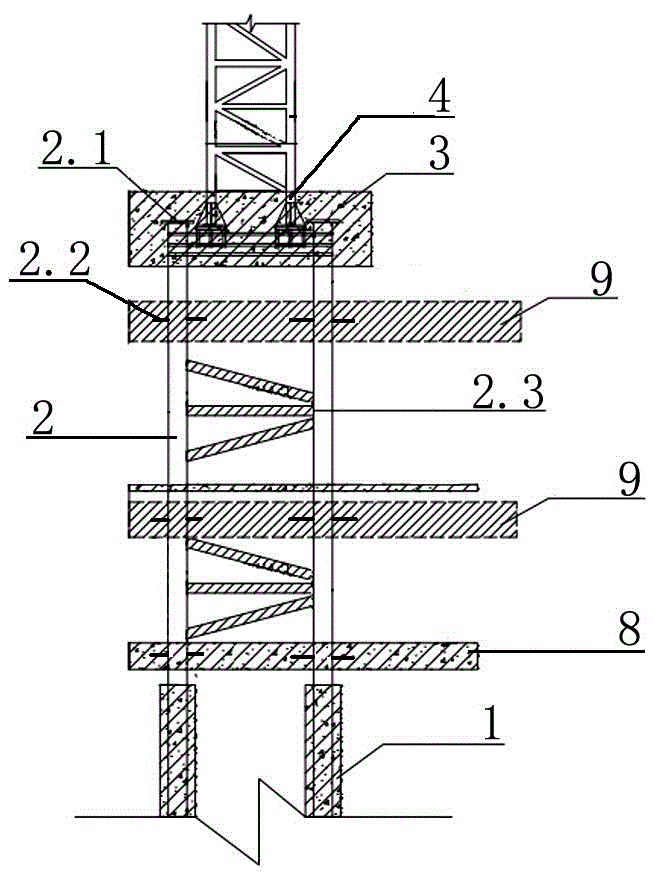 一种塔吊基础结构的制作方法
