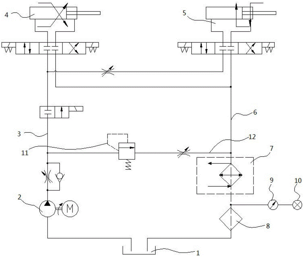 一种新型PMC冲卡机油路系统的制作方法