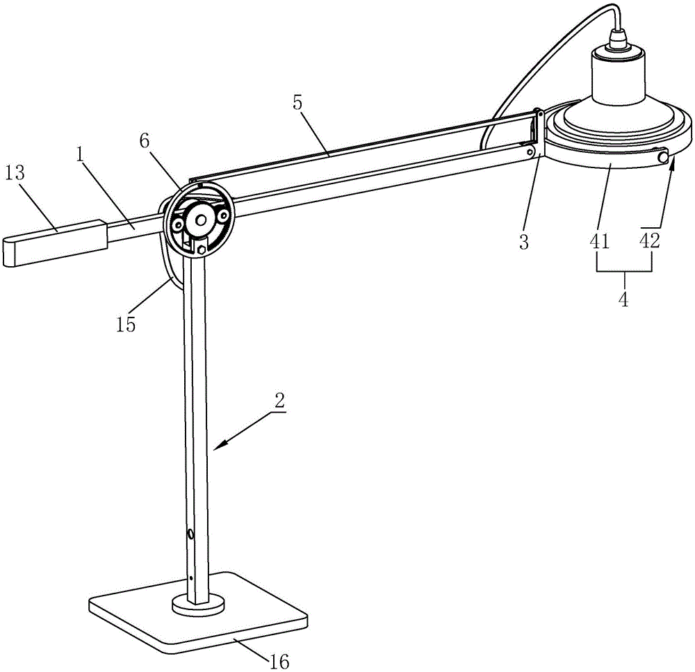 一种齿轮摇臂桌灯的制作方法