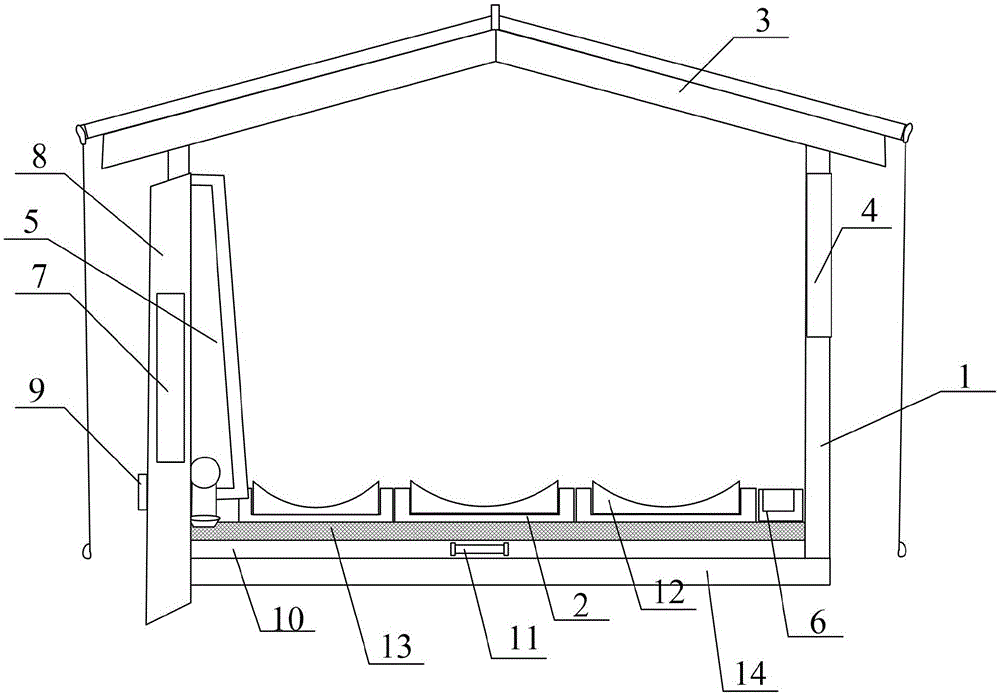 一种孔雀养殖用新型棚舍的制作方法