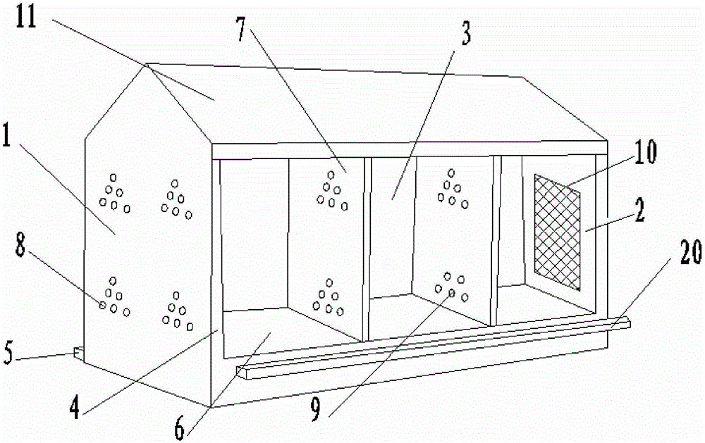 一种散养鸡网上饲养产蛋箱的制作方法