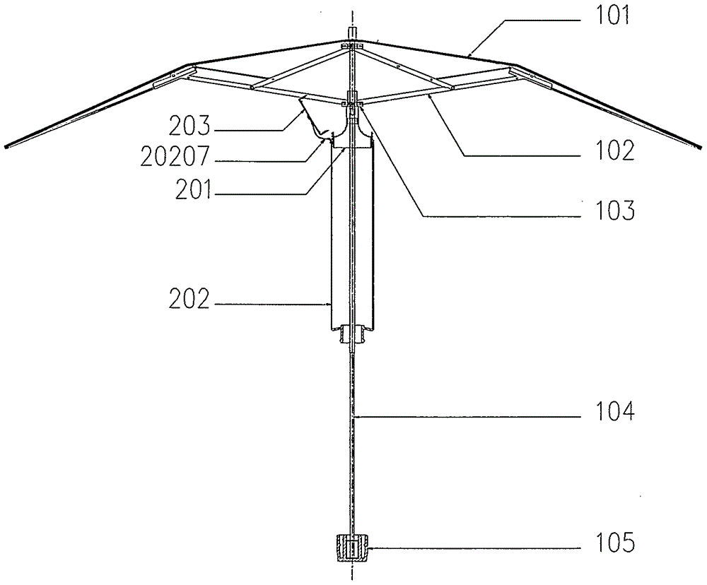 一种套、伞一体的伞的制作方法