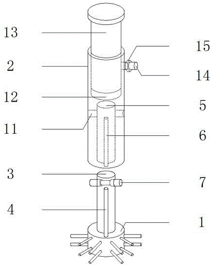 一种可更换刷头的高中生用试管刷的制作方法