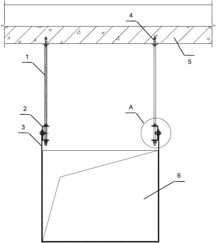 一种适用于楼板底部狭窄空间的带式风管吊架装置的制作方法