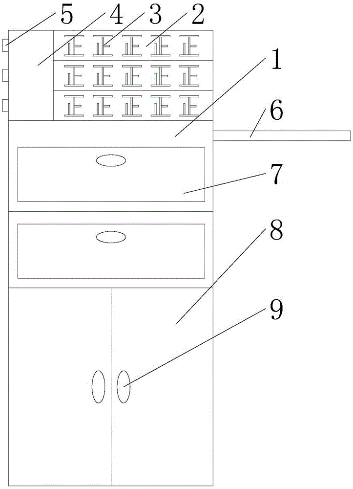 便利教学用统计桌的制作方法