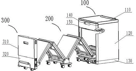 一种包括折叠陪护床的床头柜的制作方法