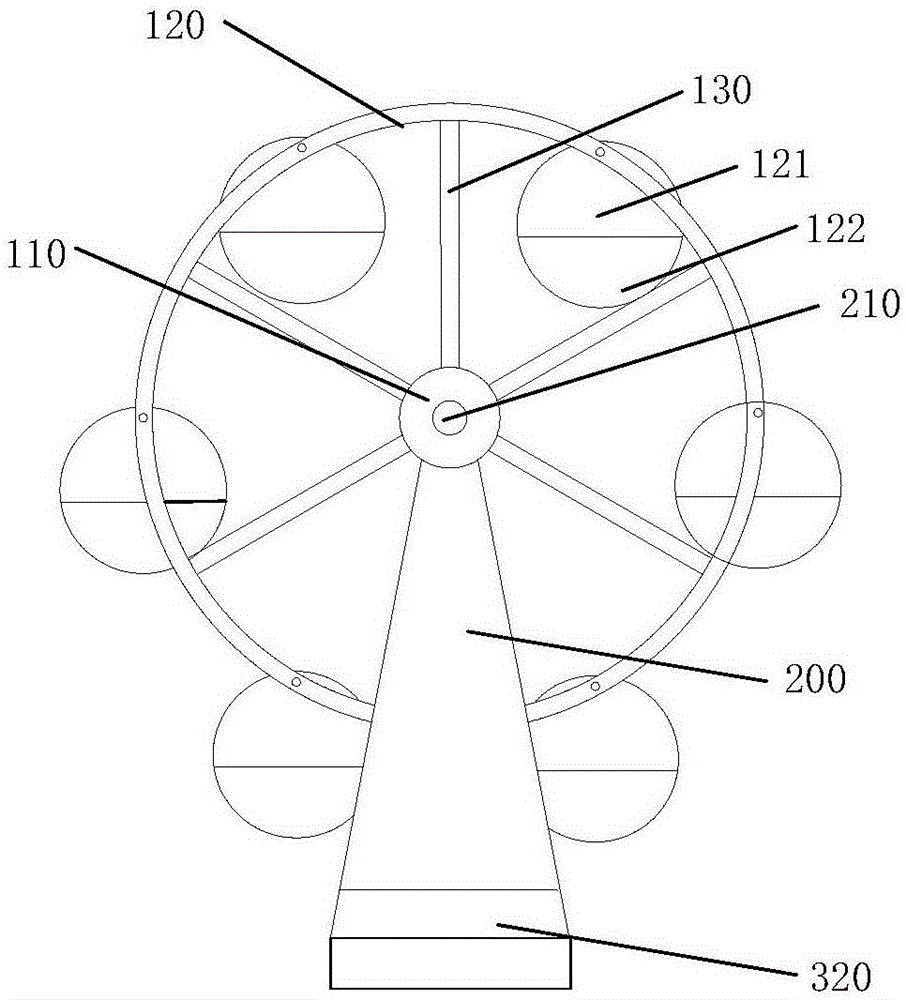 花艺垂直循环组件及花架的制作方法