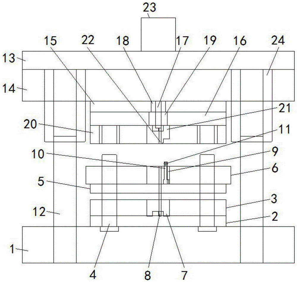 一种钢补强上拉胶带共用复合模架的制作方法